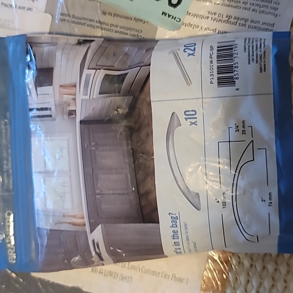 Brainerd 10 multi pack polish chrome handles 3 inch. - Picture 2 of 4